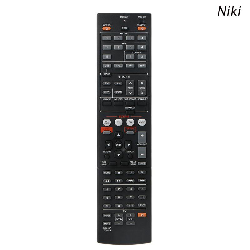 Điều khiển từ xa thay thế dành cho YA-MAHA RAV463 ZA113500 RAV491 RAV494 ZF30320 RX-V373 HTR-6630 RX-66R-66RV4BR