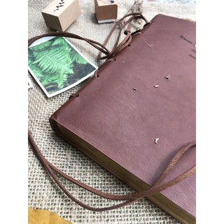 Sổ Tay Da Dập Tem Vintage Siêu Đẹp