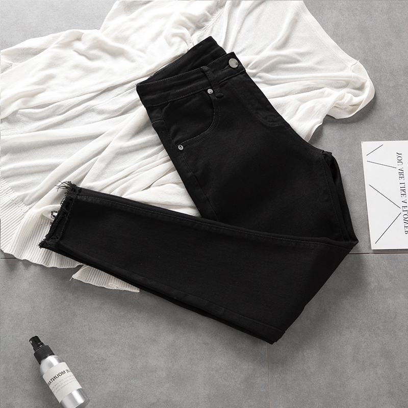 Quần jean nam màu đen xả lai phong cách 2022 | BigBuy360 - bigbuy360.vn