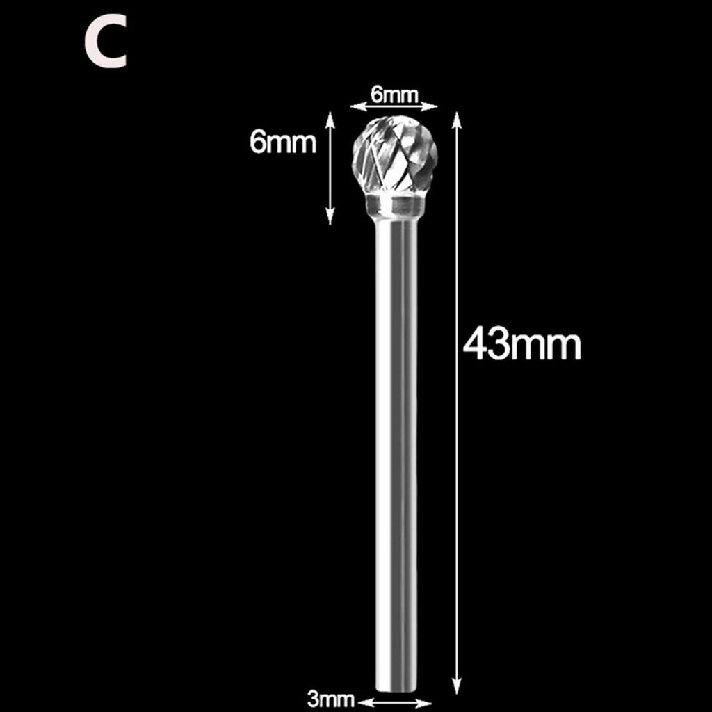 Bộ 10 Đầu Mài Hợp Kim 3mm