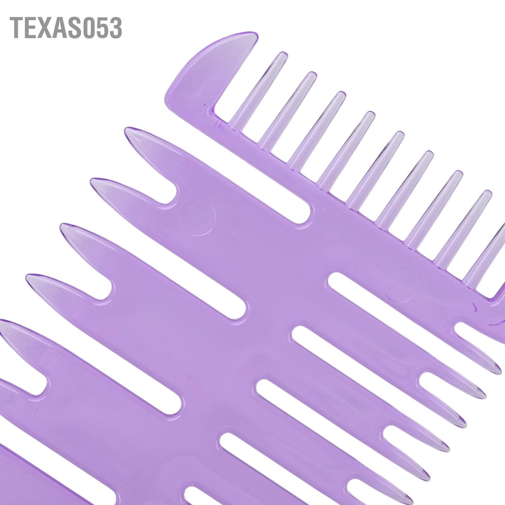 Set 8 Lược Nhuộm Tóc 3 Mặt ABS Màu Tím Tạo Kiểu Tại Nhà / Salon