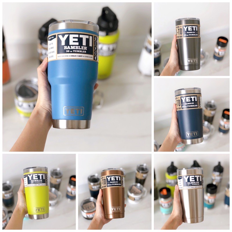 Ly giữ nhiệt - Bình giữ nhiệt Inox Yeti cao cấp 12-26 oz