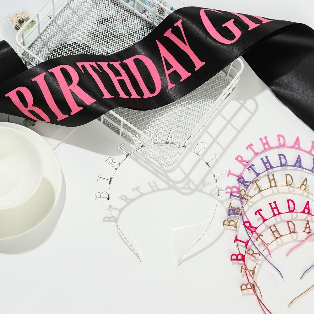 YVE Băng Đô Vương Miện Công Chúa Chất Liệu Satin Cho Bé Gái