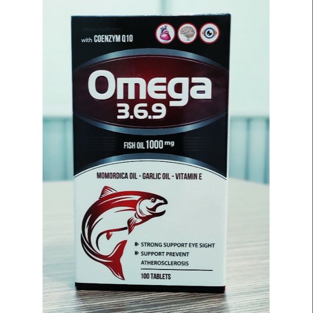 Omega 369 đẹp da, sáng mắt, bảo vệ tim, phát triển trí não. 100 viên