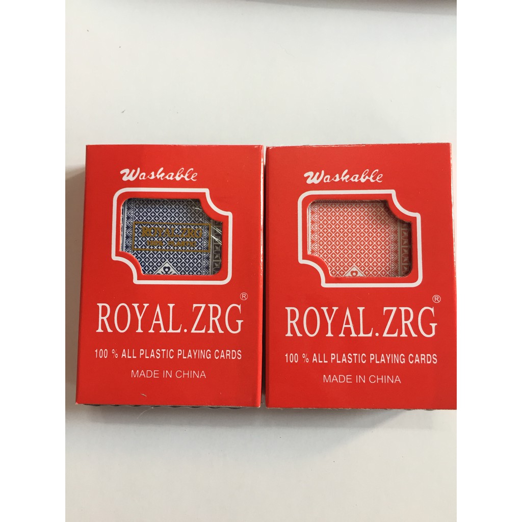 Bộ Bài Tây Nhựa Nhám Chống Trơn Royal.ZRG 100% Plastic (BN 2)