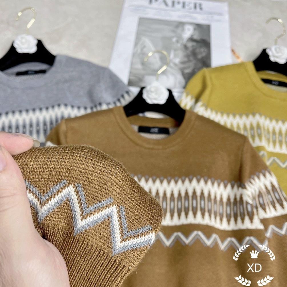 Áo len nữ cổ tròn, áo len lông cừu nữ from dễ mặc chât len cưu mềm tay bo gọn gàn hoạt tiết xinh xắn hàng quảng châu l1 | BigBuy360 - bigbuy360.vn