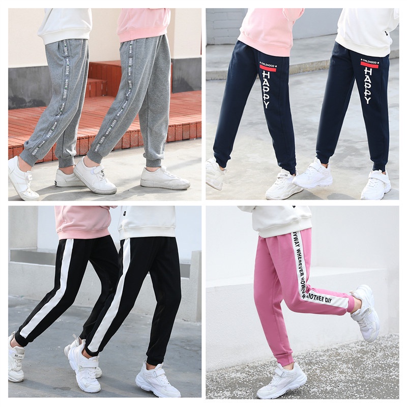 Quần Dài Cotton Ống Rộng 110cm - 160cm Thời Trang Cho Bé