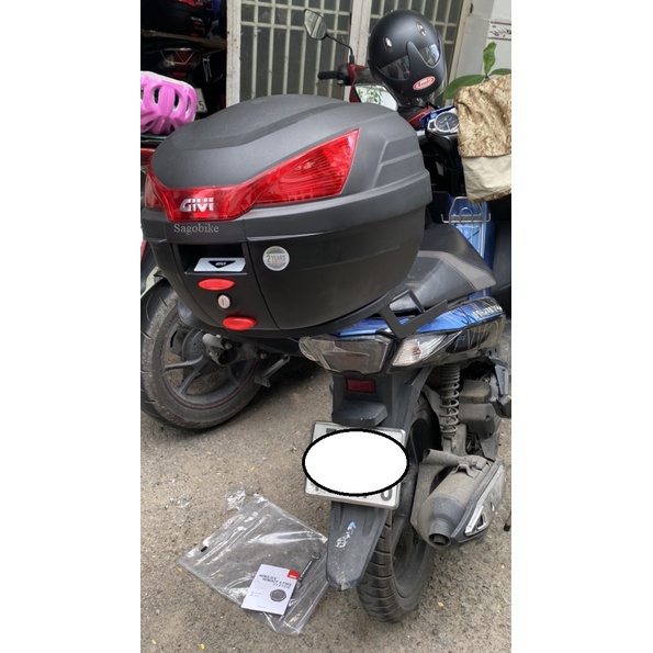 Thùng xe Nouvo LX / Nouvo 5/ Nouvo , thùng Givi B27N và baga givi lắp cho xe Nouvo LX / Nouvo 5, hàn