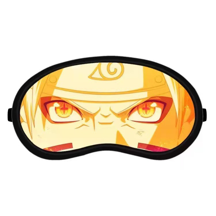 Mặt nạ bịt mắt khi ngủ in hình hoạt hình Naruto / One Piece 3D có thể mang đi du lịch