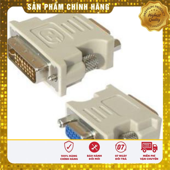 ĐẦU CHUYỂN DVI TO VGA Xả Kho) ĐẦU CHUYỂN DVI TO VGA (24+1, 24+5)  ĐẢM BẢO CHẤT LƯỢNG.Z DVI/1 DD5