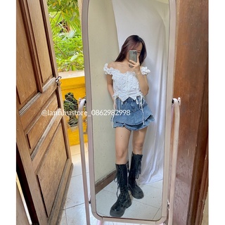 (sẵn) Áo crotop rút dây siêu dê thương (ảnh shop chụp)