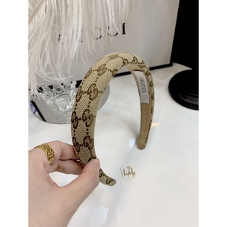 Bờm gucci nâu - bờm tóc trơn