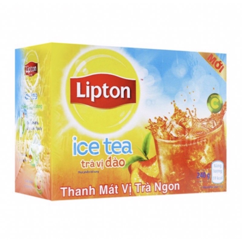 Lipton ice tea trà chanh mật ong/ vị đào hộp