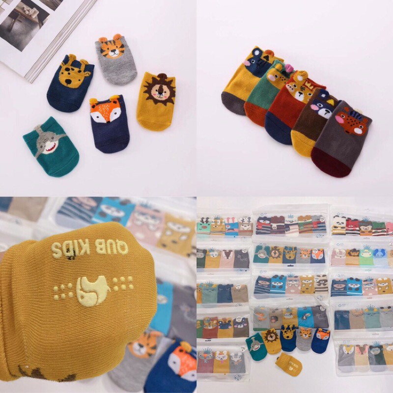 SET 5 đôi tất cổ ngắn QUB KID Chống trơn