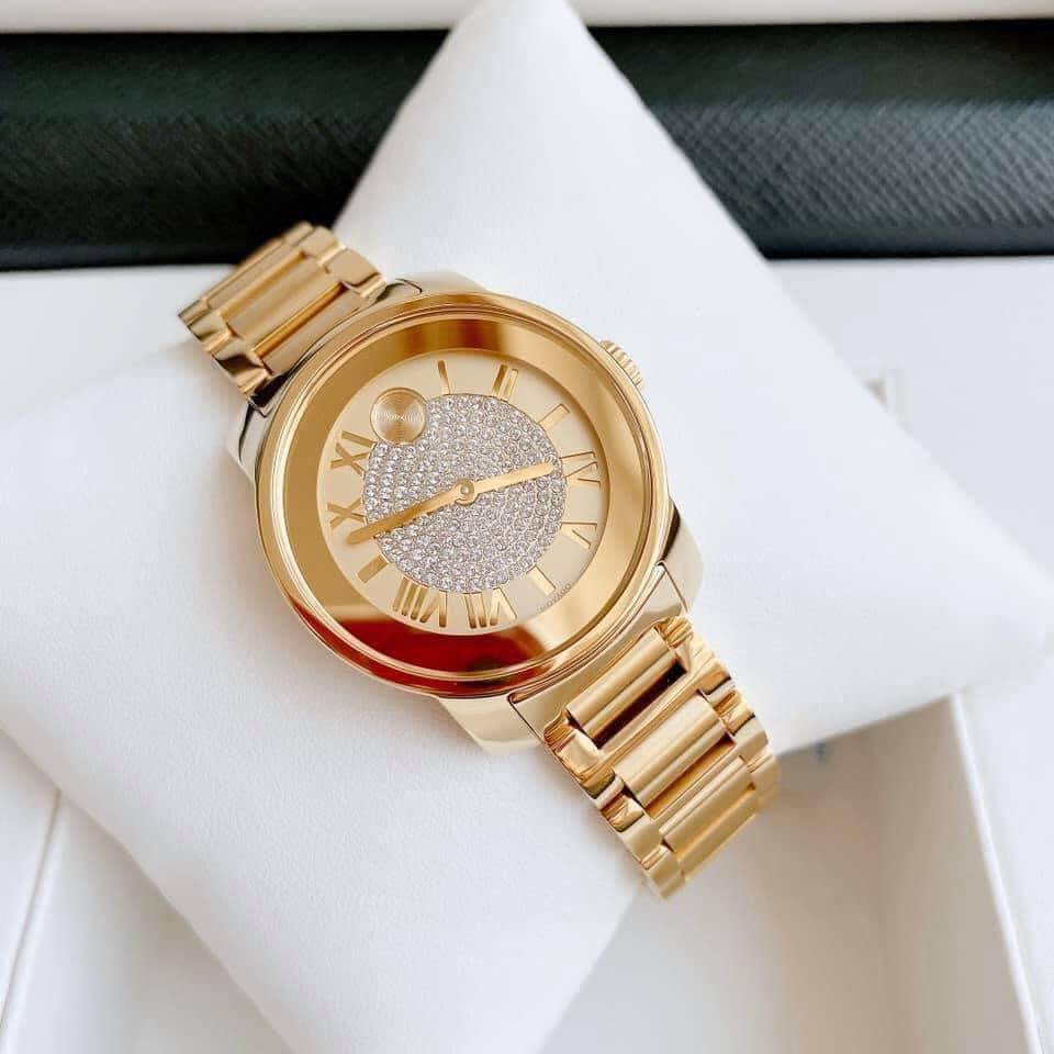 ĐỒNG HỒ NỮ MOVADO BOLD GOLD PAVE 3600255