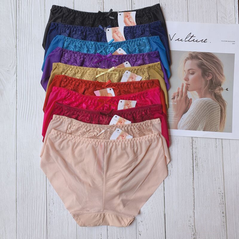 Combo 10 Quần Lót Nữ Beautyful Sping Phối Ren 5402 Form To XXL