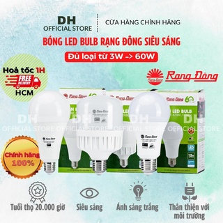 Bóng LED BULB Rạng Đông siêu sáng chipled Samsung từ 3W đến 20W