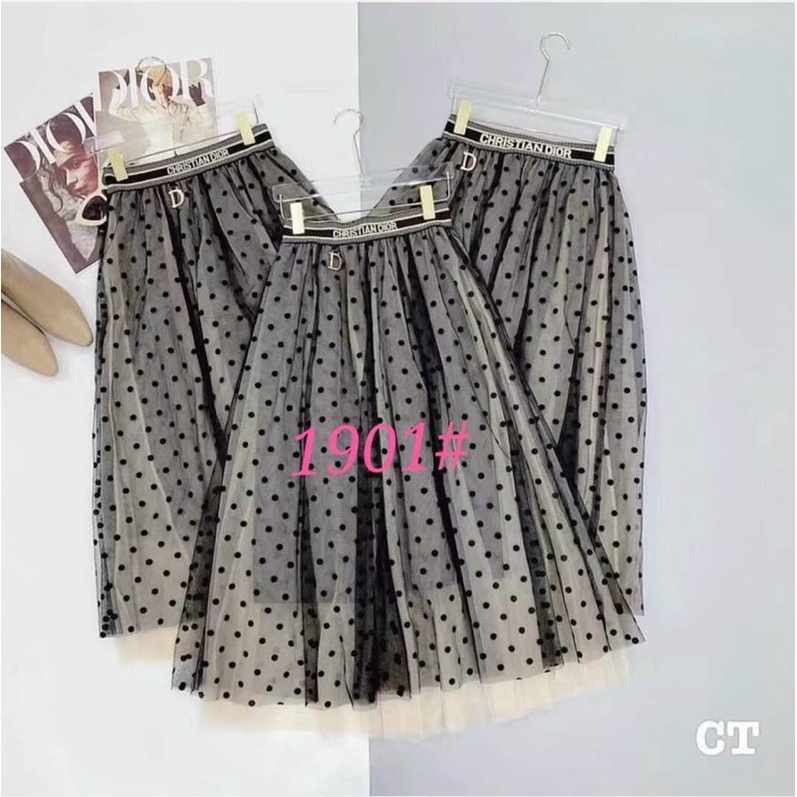 Chân Váy Họa Tiết Chấm Bi Lưới Thoải Mái Lên Dáng Cực Xinh Cho Nàng [Leidi - store] | BigBuy360 - bigbuy360.vn