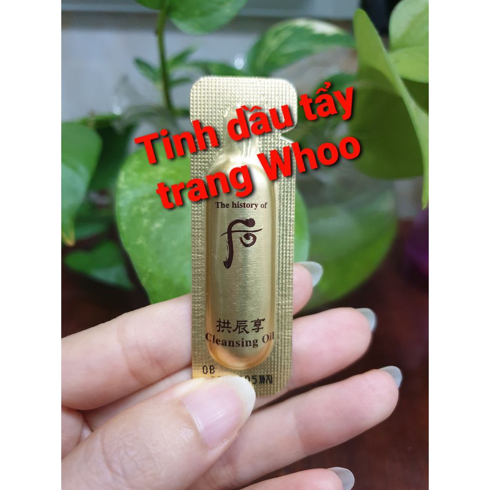 Combo 10 gói Tinh dầu tẩy trang Whoo (Whoo Cleansing Oil)