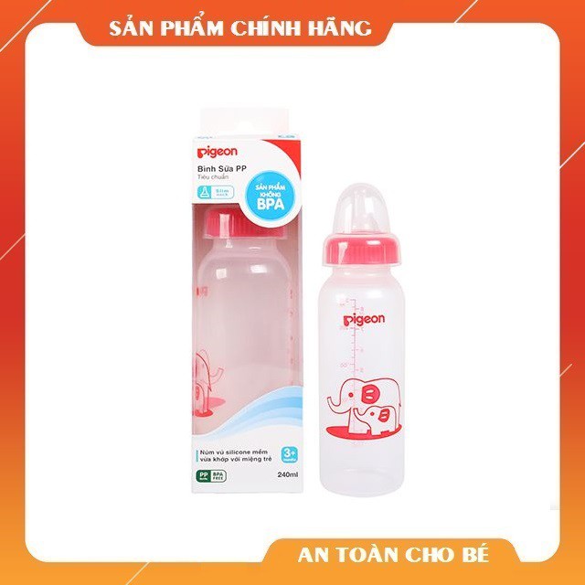 Bình pigeon PP cổ hẹp 120ml/240ml