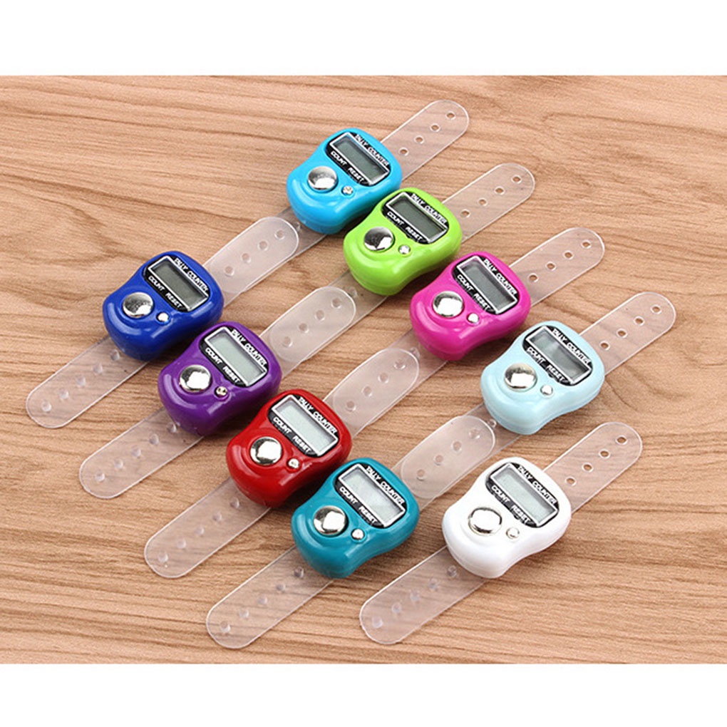 Color Random Digital Counter LCD Display Wrist Wearing Watch Design Plastic Electric Counters【vollter1】