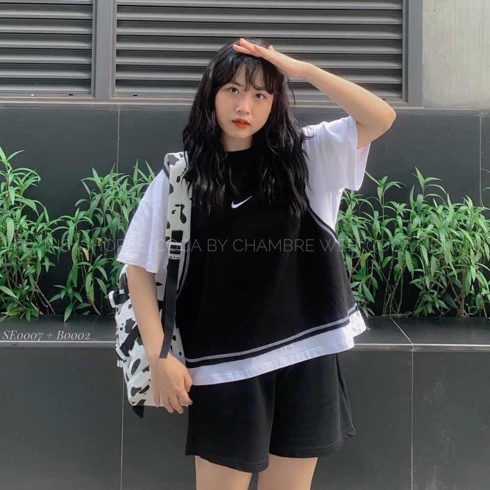 Set Đồ Nữ - Set Bộ Nữ Áo Thun Cotton Su Mix Quần Đùi Hàng Loại 1