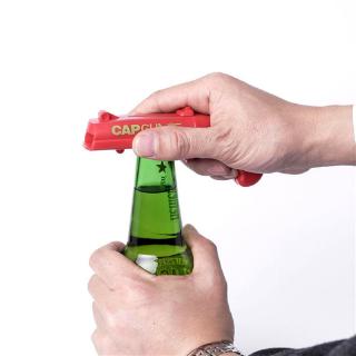 Creative Beer Bottle Opener Corkscrew Cap Gun Flying Cap Launcher Bar Drinking Tools