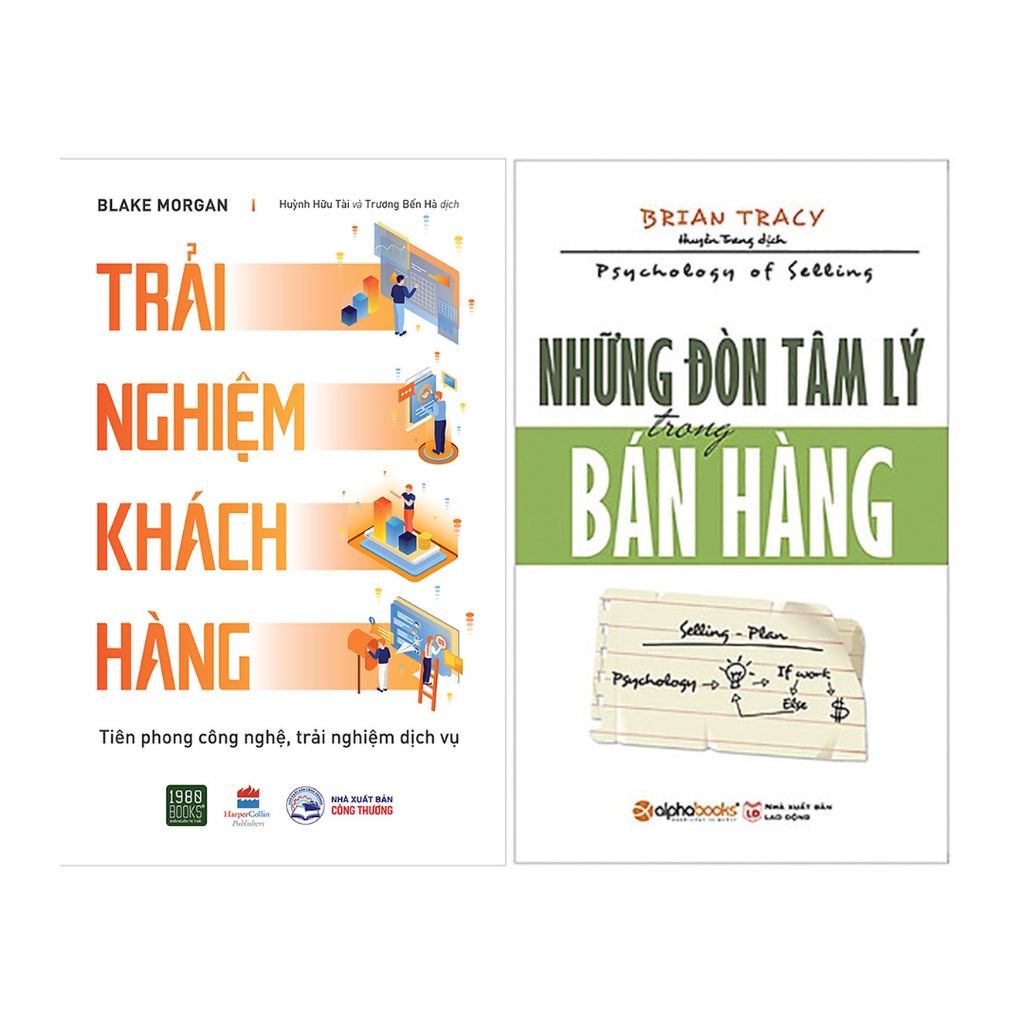 Sách Combo 2 cuốn Kỹ Năng Bán Hàng: Những Đòn Tâm Lý Trong Bán Hàng + Trải Nghiệm Khách Hàng