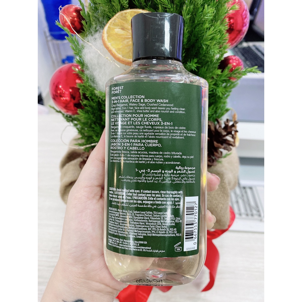 Sữa Tắm Gội 3in1 Cho Nam Bath And Body Works Forest For Men 295ml