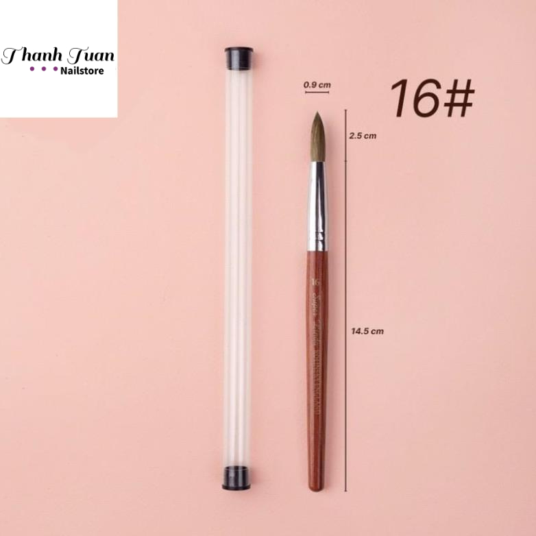 Cọ đắp bột Super Linda Kolinsky England chính hãng cao cấp số 12,14,16 lông chồn - Phụ kiện đồ nail