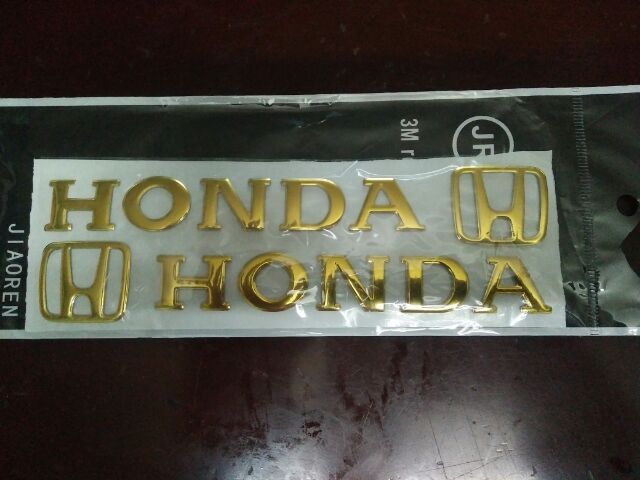 Bộ chữ nổi honda crôm vàng nhập thái dài 20 cm