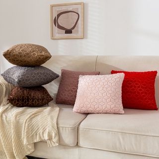  Gối Tựa Lưng TRANG TRÍ SOFA VẢI LÔNG TUA RUA HÌNH THOI Cao Cấp , Sang Trọng ĐX167