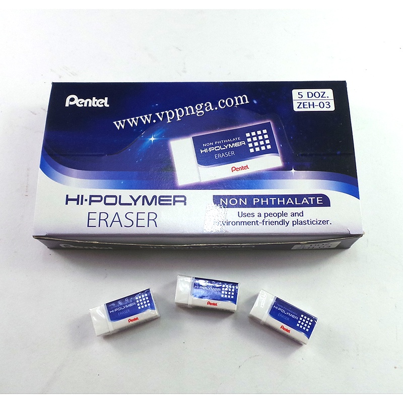 Tẩy, xóa bút chì, gôm Pentel ZEH03 ,