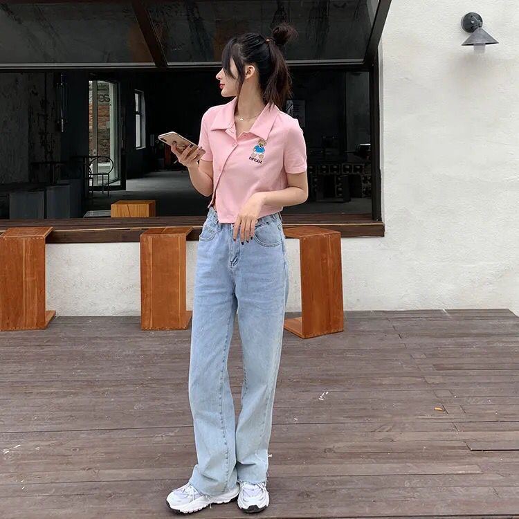 ❤️❤️Áo Croptop Cổ Bẻ Phối Nút Thời Trang Cho Nữ | BigBuy360 - bigbuy360.vn