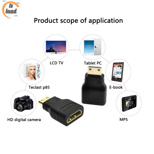 Đầu Chuyển Đổi Mini Hdmi Sang Mini Hdmi-compatible Hd Tiện Dụng