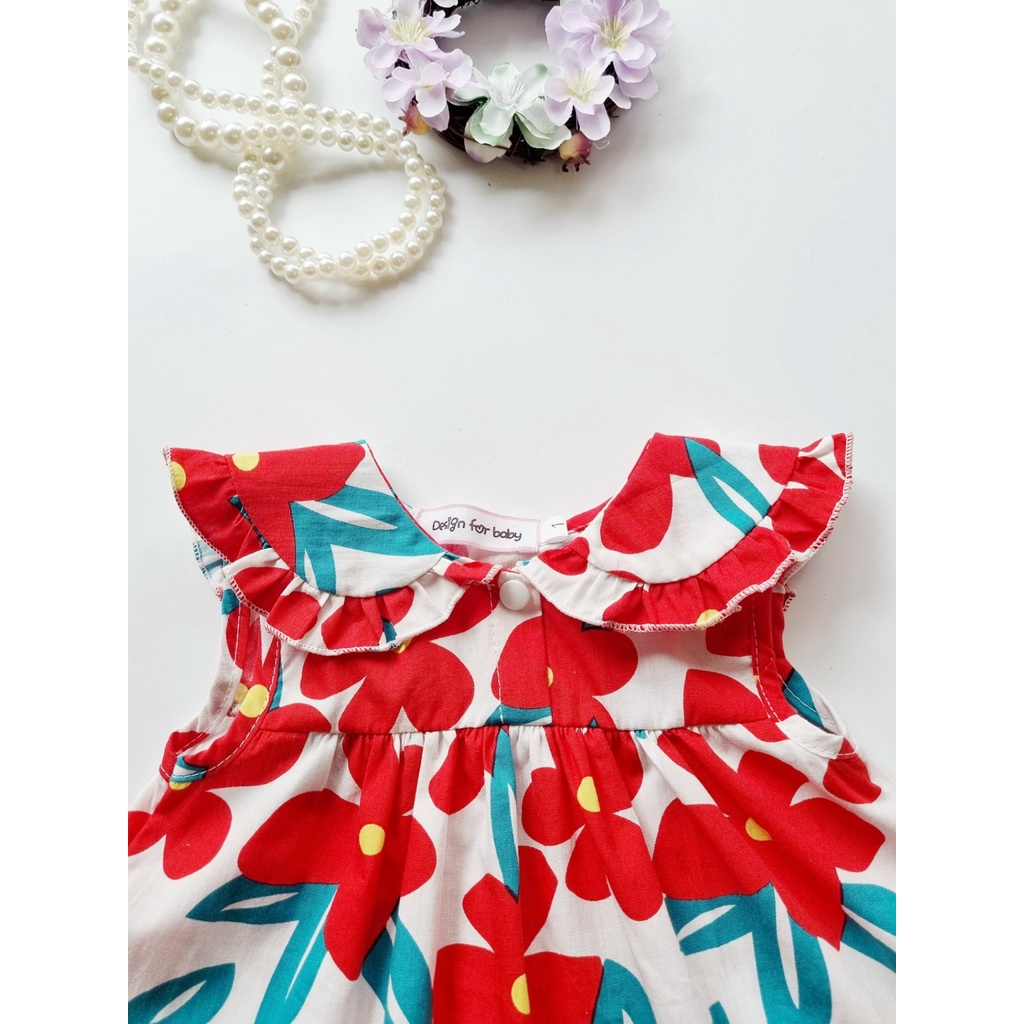Váy bé gái mùa hè chất liệu mềm mát ⚡ 𝗙𝗥𝗘𝗘𝗦𝗛𝗜𝗣 ⚡ Đầm cho bé gái thiết kế babydoll màu sắc siêu xinh