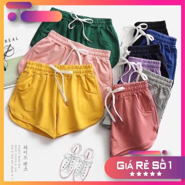 Bán Quần short, quần đùi nữ vải thun da cá cạp cao dây rút, freesize 40-57kg rất đẹp và thoải mái