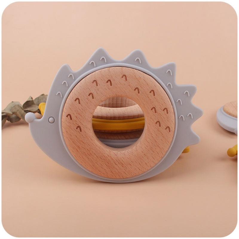 Đồ Chơi Ngậm Nướu Hình Chú Nhím Hoạt Hình Bằng Silicon Cho Bé