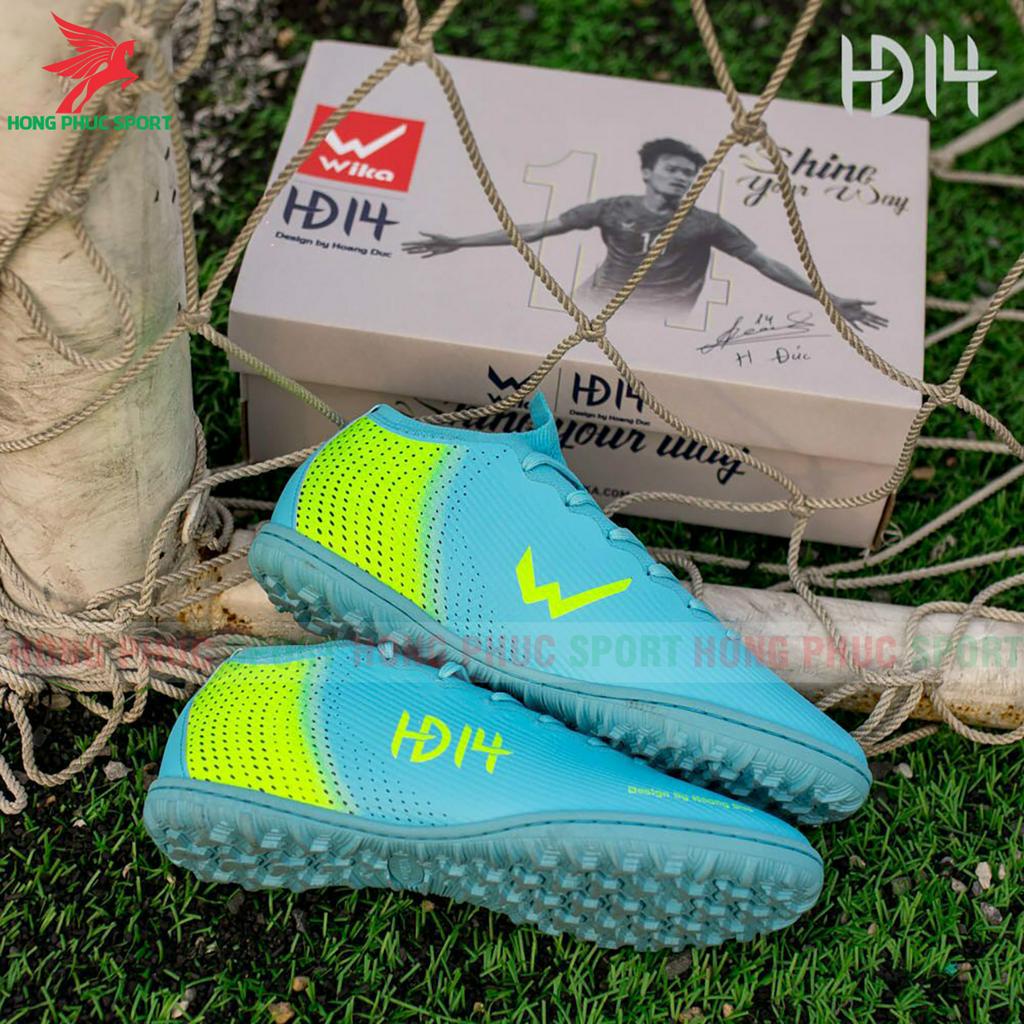 GIÀY ĐÁ BÓNG WIKA HĐ14 HOÀNG ĐỨC SÂN CỎ NHÂN TẠO HÀNG CAO CẤP FULL HỘP - MAY FULL ĐẾ