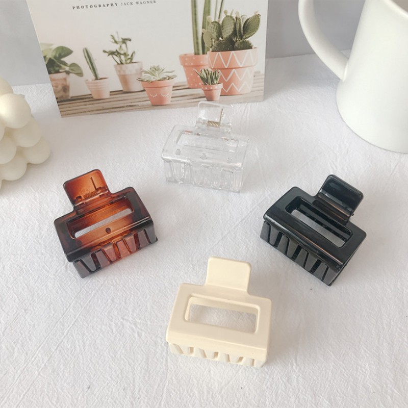 Kẹp Tóc Acrylic Họa Tiết Hình Học Thời Trang Cho Nữ Màu Trong Suốt (Hairclips)