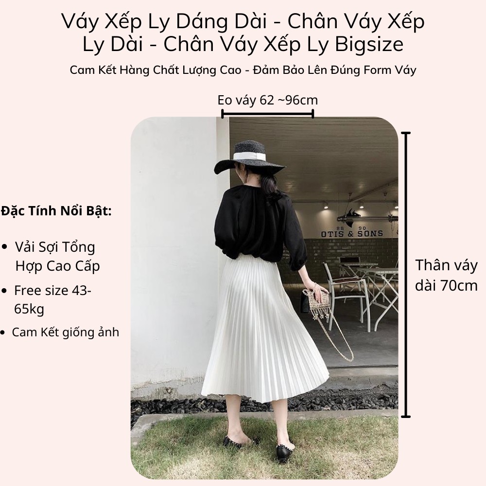 Chân Váy Trắng Xếp Ly Dài Loại 3 Hàng Vn Xuất Xưởng Freeship,Váy Xếp Li Dáng Dài Nhiều Màu Hàng Giá Rẻ Siêu Xinh | BigBuy360 - bigbuy360.vn