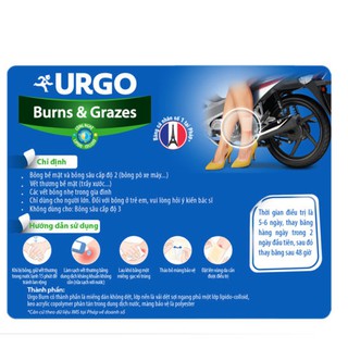 Miếng dán bỏng bô và trợt da Urgo Burns & Grazes (1 miếng) - 0404014
