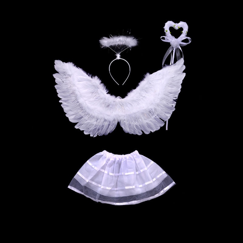 Bộ Đồ Hóa Trang Đôi Cánh Thiên Thần Dễ Thương Cho Người Lớn Và Trẻ Em