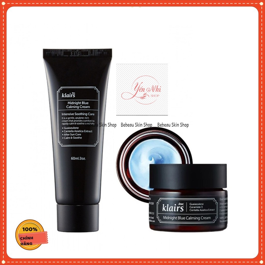 Kem dưỡng phục hồi da Klairs Midnight Blue Calming Cream 30ml/60ml