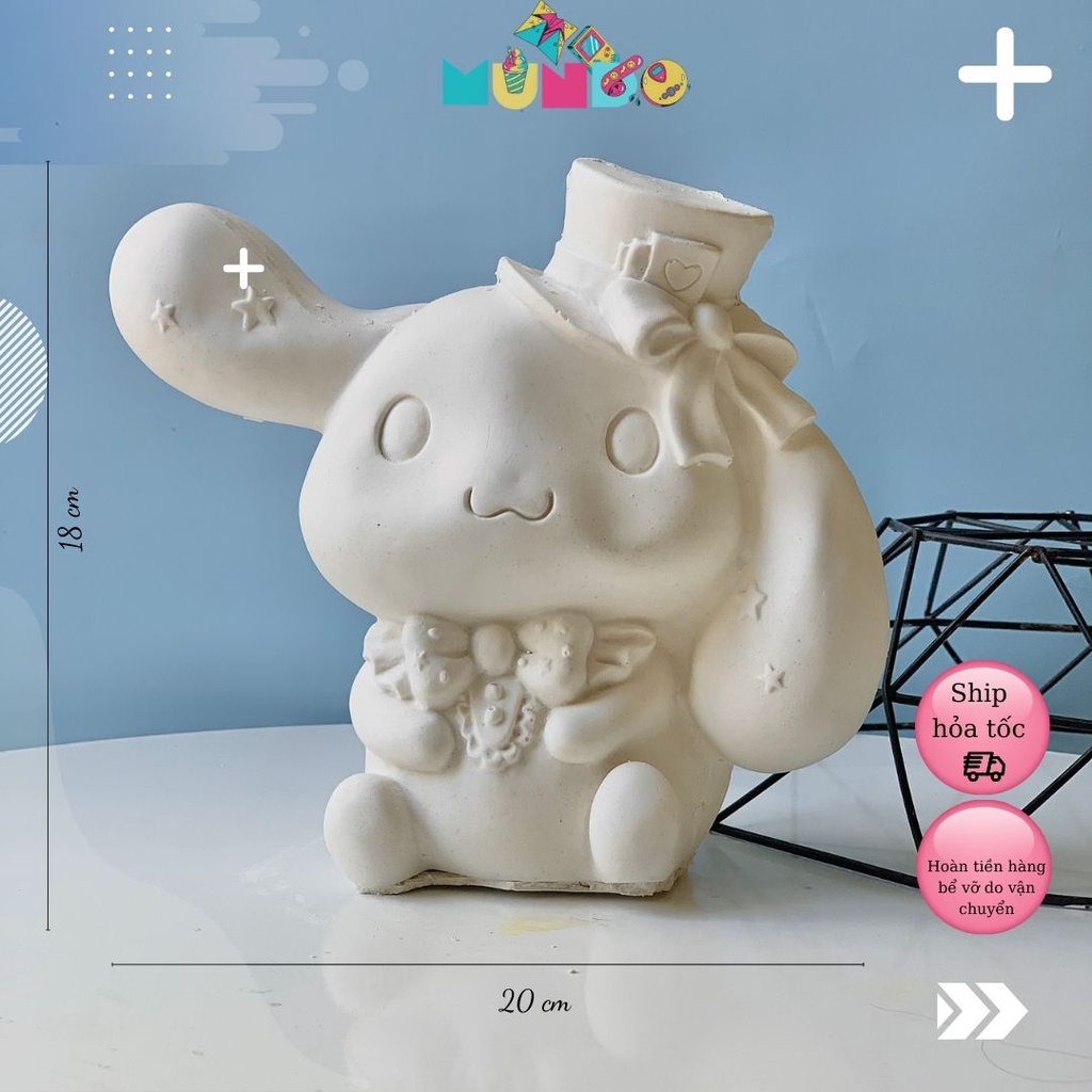 Tượng Tô Màu SIZE XXL 014 Cinnamoroll, Tượng Thạch Cao MUNDO