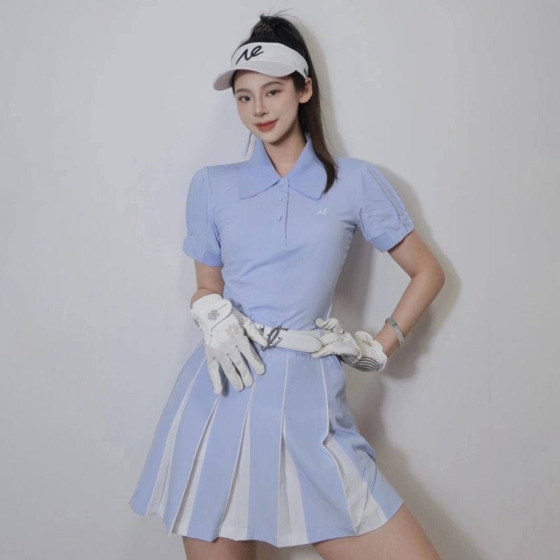 Golf set áo váy NE xanh tươi tắn cao cấp nhất