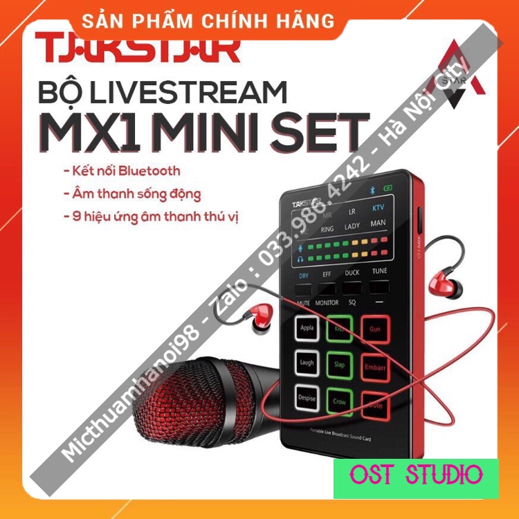 Combo Hát Livestream Takstar MX1 Phiên Bản Mini , Nhỏ Gọn , Đa Chức Năng ,Dễ Dàng Lắp Đặt Bất Cứ Đâu . Bảo Hành 12 Tháng