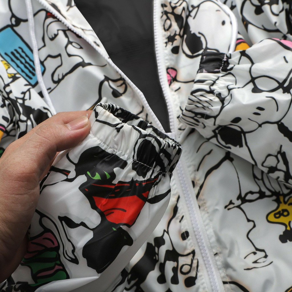 [IN 3D] Áo khoác dù ngoại cao cấp khoác gió thời trang có mũ chống nắng in sticker 3D siêu xịn