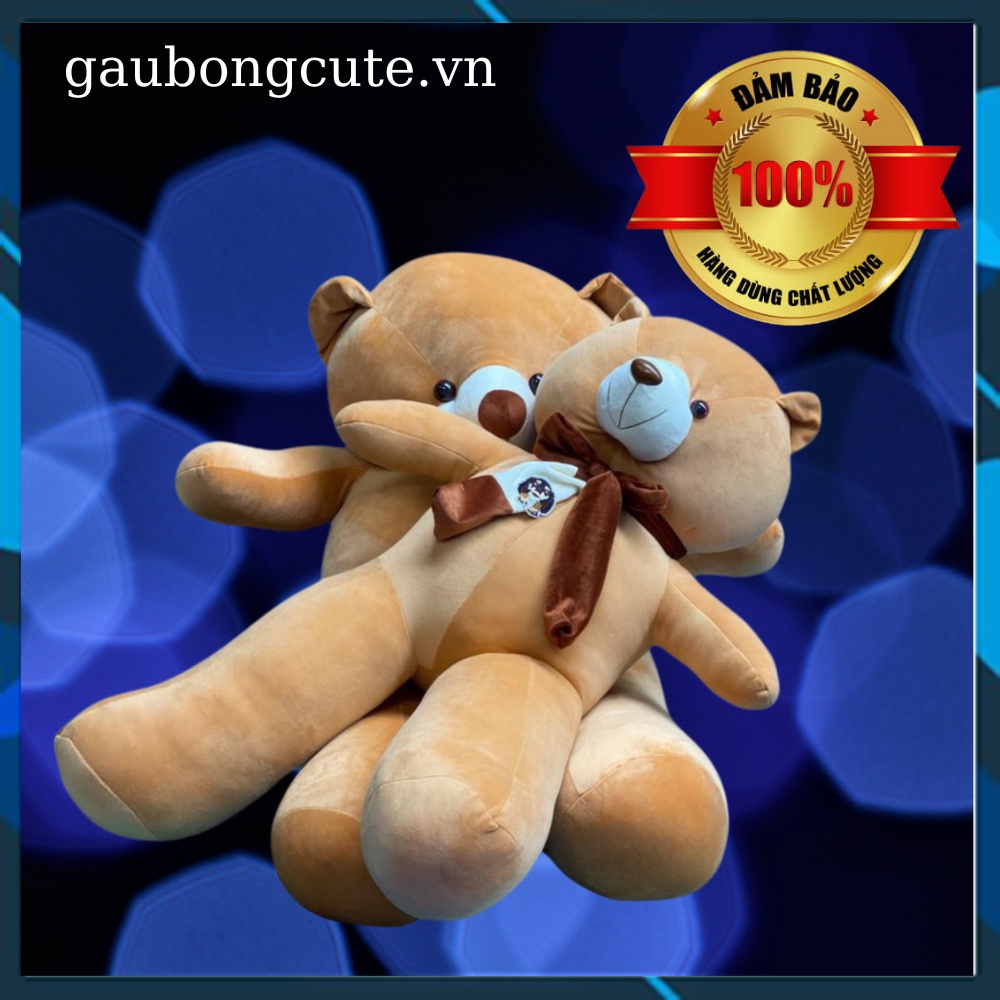 Gấu Bông Teddy Khăn, Gối Ôm Hình Thú Nhồi Bông Cho Bé Cao Cấp Quà Tặng Đáng Yêu Chất Liệu Vải Nhung Hàn Quốc Size 1m-1m3