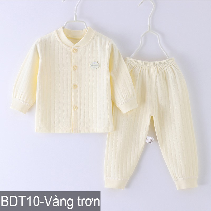 Bộ quần áo cotton dài tay thu đông cho bé trai bé gái Hàng Quảng Châu xuất Nhật BDT10